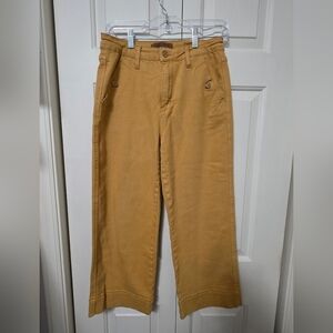 Judy Blue Jayza straight leg Cropped mustard jeans size 7/28